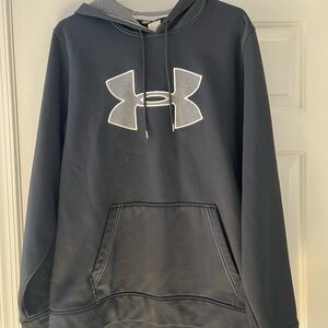 LG Men's Charcoal and Light Gray Hoodie